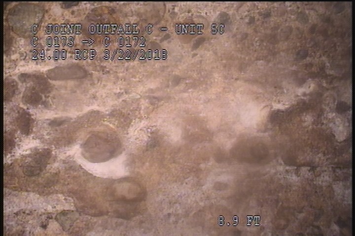 Surface Spalling, from 08 to 04 o'clock, within 8 inches of joint: YES, Start