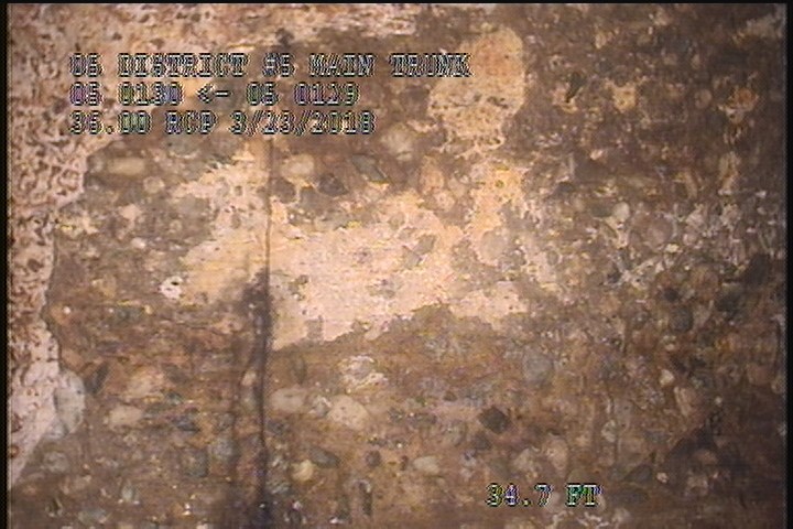 Deposits Attached Ragging, 5 %of cross sectional area, at 10 o'clock, , within 8 inches of joint: YES