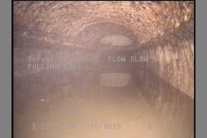 Survey Abandoned - FLOW SLOW NOT PULLING BOAT