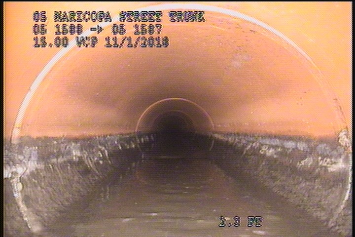Deposits Attached Grease, 5 %of cross sectional area, from 04 to 08 o'clock, , within 8 inches of joint: YES, Start