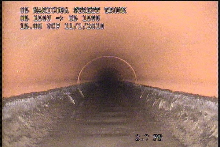 Deposits Attached Grease, 5 %of cross sectional area, from 04 to 08 o'clock, , within 8 inches of joint: YES, Start