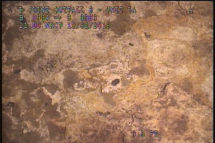 Surface Spalling, from 08 to 04 o'clock, within 8 inches of joint: YES, Start - BLISTERING PEELING CONCRETE