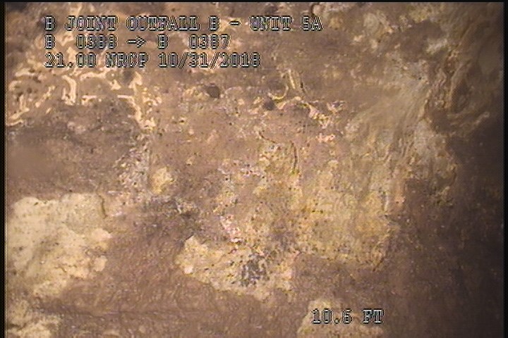 Surface Spalling, from 08 to 04 o'clock, within 8 inches of joint: YES, Start - BLISTERING PEELING CONCRETE