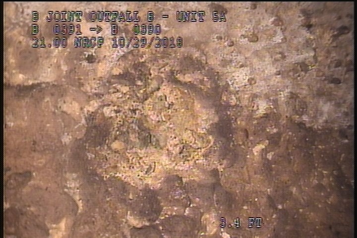 Surface Spalling, from 08 to 04 o'clock, within 8 inches of joint: YES, Start - BLISTERING PEELING CONCRETE