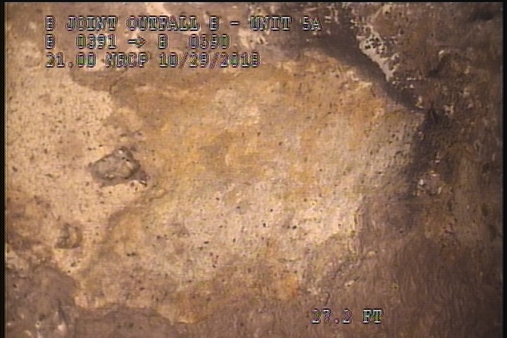 Surface Spalling, from 08 to 04 o'clock, within 8 inches of joint: NO - PEELING CONCRETE