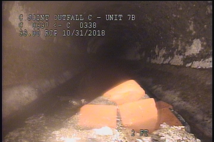 Obstacles Brick, 10 %of cross sectional area, from 05 to 07 o'clock