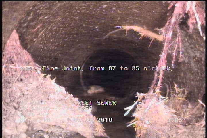Roots Fine Joint, from 07 to 05 o'clock, within 8 inches of joint: YES, Start