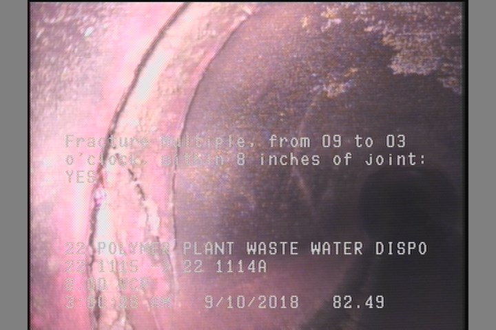 Fracture Multiple, from 09 to 03 o'clock, within 8 inches of joint: YES
