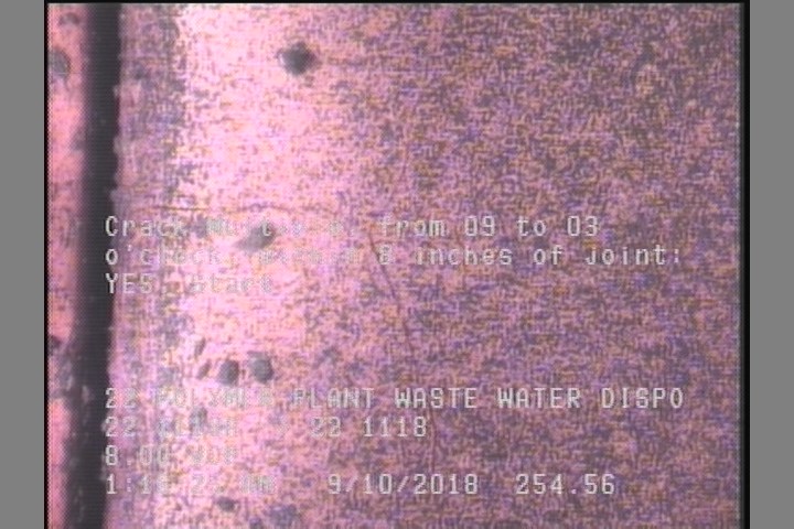 Crack Multiple, from 09 to 03 o'clock, within 8 inches of joint: YES, Start