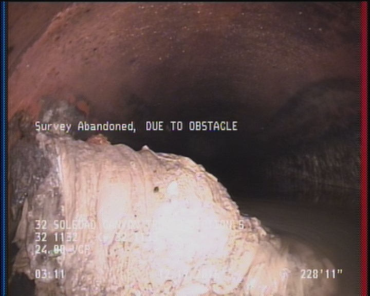 Survey Abandoned - DUE TO OBSTACLE