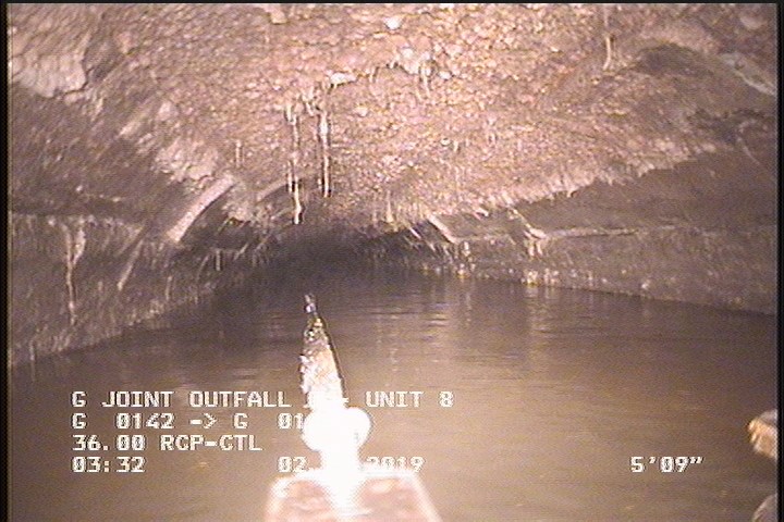 Deposits Attached Grease, 10 %of cross sectional area, from 10 to 02 o'clock, , within 8 inches of joint: YES, Start