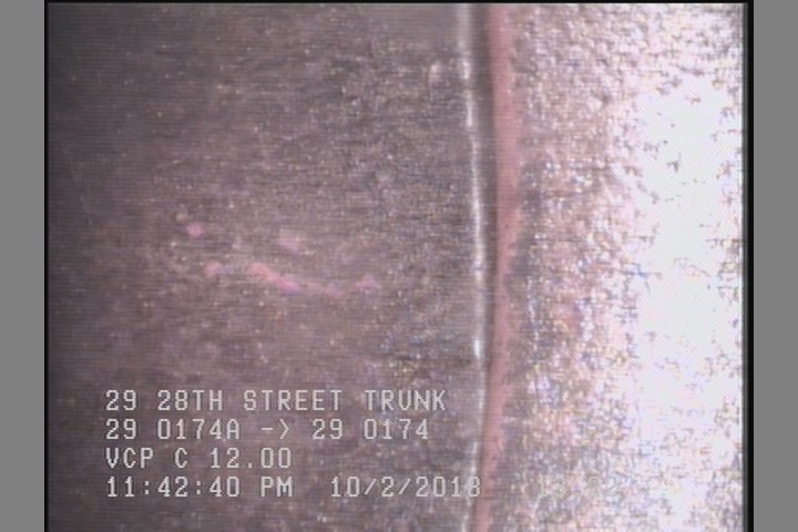 Crack Multiple, from 08 to 04 o'clock, within 8 inches of joint: YES, Start