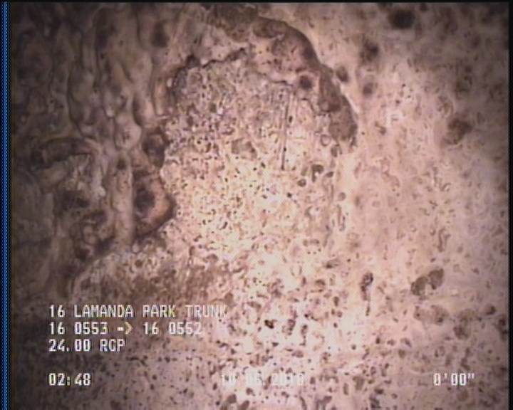 Surface Aggregate Projecting, from 08 to 04 o'clock, within 8 inches of joint: YES, Start