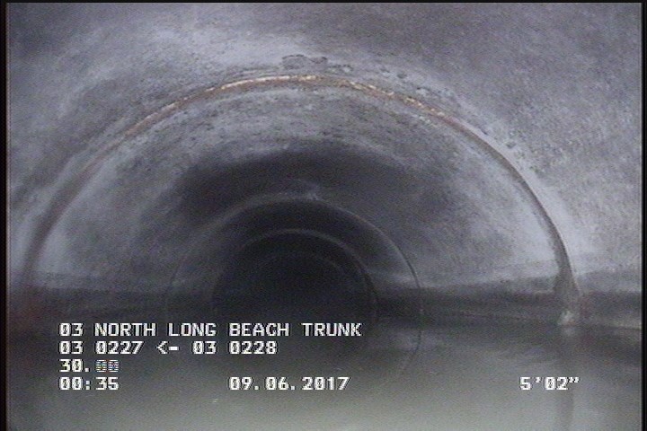 Deposits Attached Grease, 5 %of cross sectional area, from 03 to 09 o'clock, , within 8 inches of joint: YES, Start