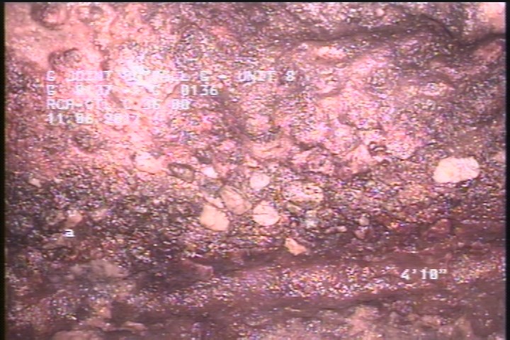 Surface Aggregate Projecting, from 09 to 03 o'clock, within 8 inches of joint: YES, Start - SEVERE AGG AREAS OF MISSING TILES