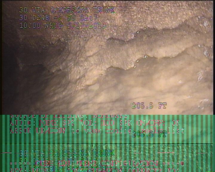 Hole Void Visible, from 05 to 07 o'clock, within 8 inches of joint: NO - INSIDE MH BOTTOM OF PIPE