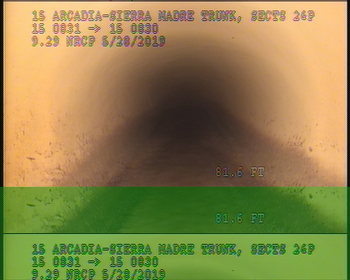 Tap Factory Made, at 10 o'clock, -, within 8 inches of joint: NO, 8" - Open