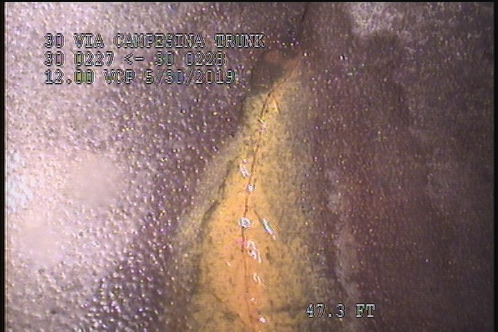 Infiltration Runner, at 09 o'clock, within 8 inches of joint: YES
