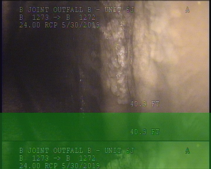 Deposits Settled Other, 10 %of cross sectional area, from 05 to 07 o'clock, , within 8 inches of joint: NO, Start - ROCKS DEBRIE