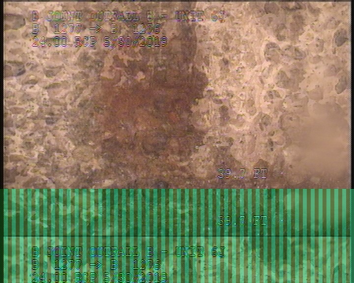 Surface Reinforcement Visible, at 03 o'clock, within 8 inches of joint: YES - CIRCUM REBAR POSSIBLE