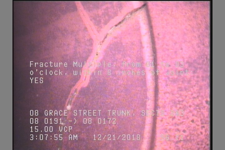 Fracture Multiple, from 01 to 03 o'clock, within 8 inches of joint: YES