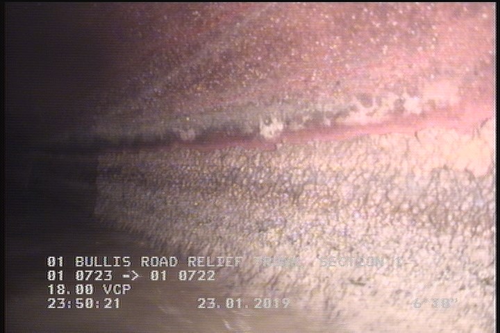 Deposits Attached Grease, 5 %of cross sectional area, from 03 to 09 o'clock, , within 8 inches of joint: YES, Start