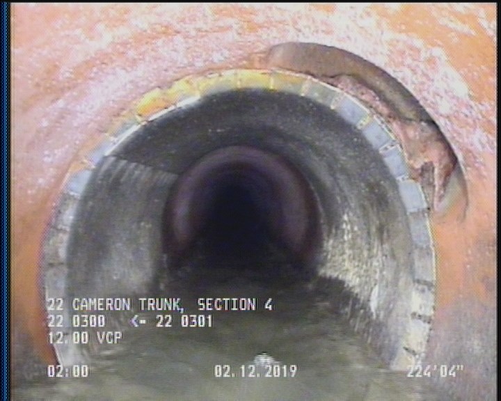 Repair Other, within 8 inches of joint: YES - LINK PIPE
