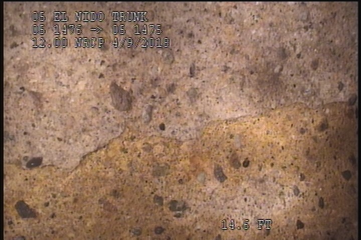 Surface Spalling, from 08 to 04 o'clock, within 8 inches of joint: YES, Start - MULTILAYER PEELING CONCRETE SEVERE AGG ATTACHED