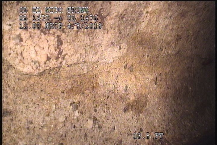 Surface Spalling, from 08 to 04 o'clock, within 8 inches of joint: YES, Start - MULTILAYER PEELING CONCRETE SEVERE AGG ATTACHED