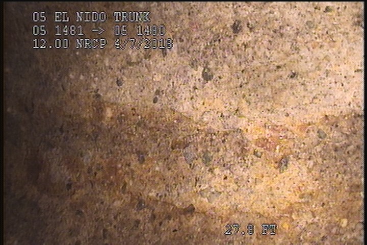 Surface Spalling, from 07 to 05 o'clock, within 8 inches of joint: NO - PEELING CONCRETE SEVERE AGG ATTACHED