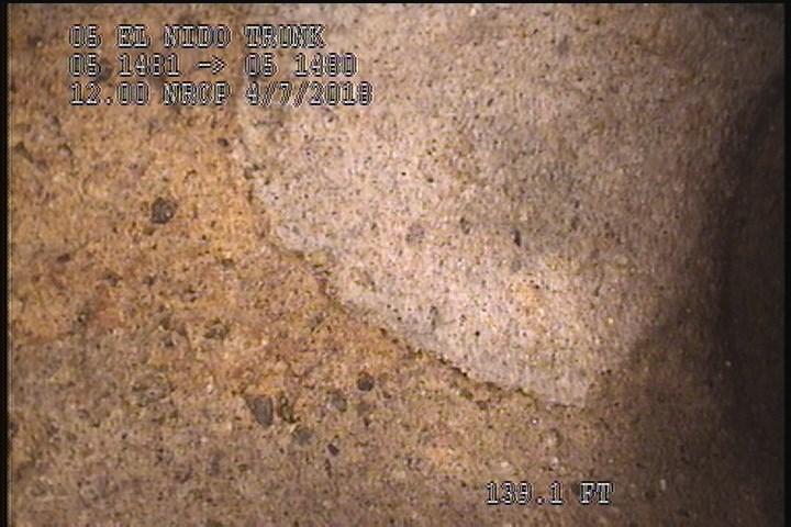 Surface Spalling, from 07 to 05 o'clock, within 8 inches of joint: YES - PEELING CONCRETE