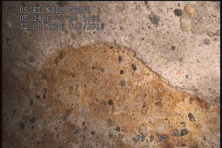 Surface Spalling, from 08 to 04 o'clock, within 8 inches of joint: NO - PEELING CONCRETE SEVERE AGG ATTACHED