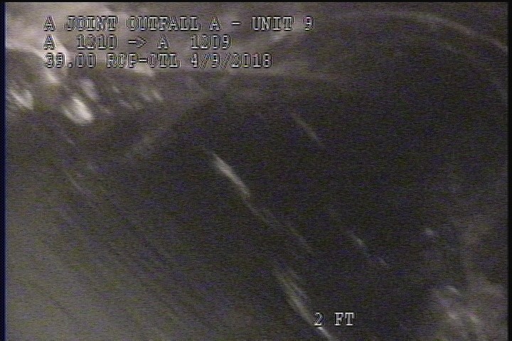 Deposits Settled Other, 10 %of cross sectional area, from 04 to 08 o'clock, , within 8 inches of joint: YES - UNKNOWN DEBRIS