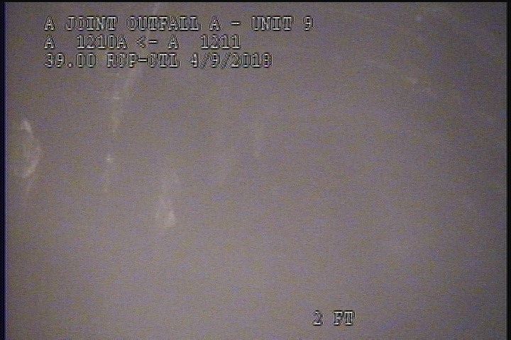 Deposits Settled Other, 10 %of cross sectional area, from 05 to 07 o'clock, , within 8 inches of joint: YES - UNKNOWN DEBRIS