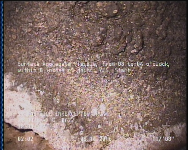 Surface Aggregate Visible, from 08 to 04 o'clock, within 8 inches of joint: YES, Start