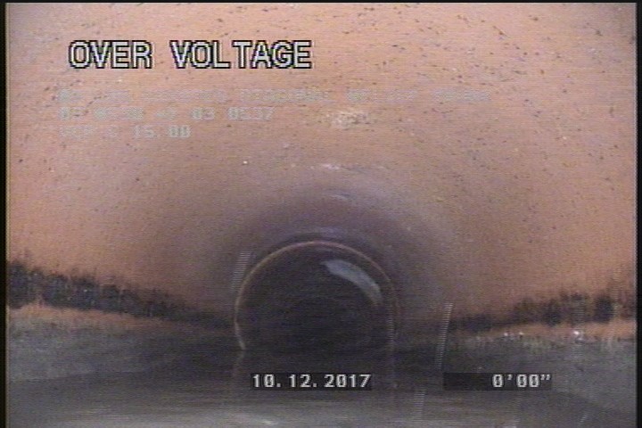Water Level, Sag in pipe, 40 %of cross sectional area, Start - FROM MH TO 8'