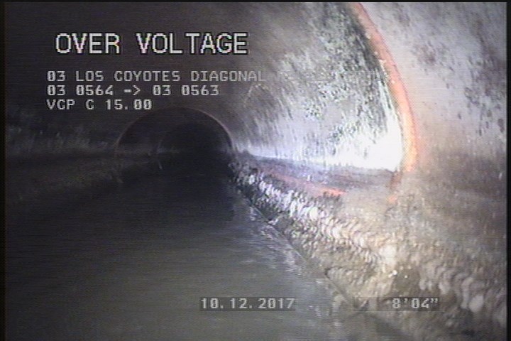 Deposits Attached Grease, 5 %of cross sectional area, from 03 to 09 o'clock, , within 8 inches of joint: YES, Start